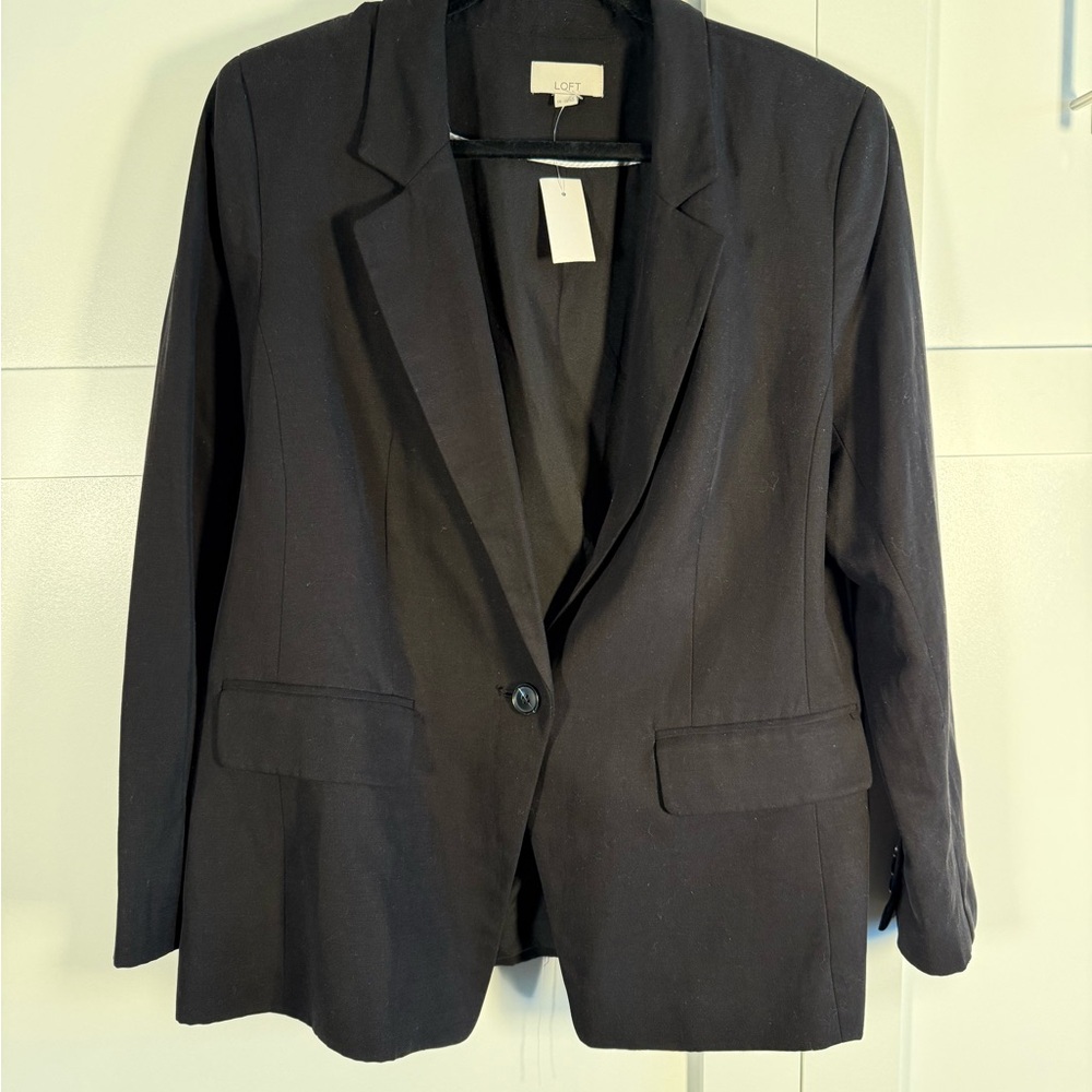 LOFT Women's Elegant Black Suit Jacket